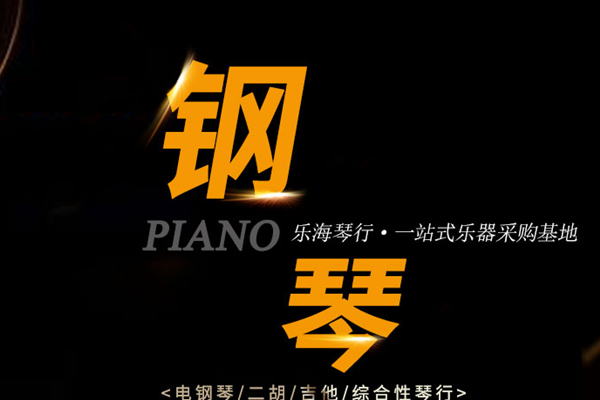 海乐琴行加盟海报