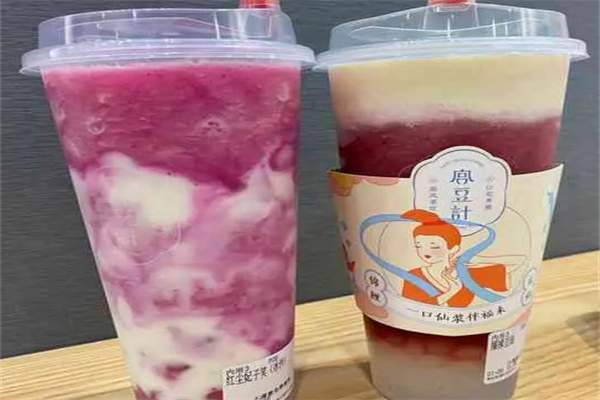 宫豆计奶茶
